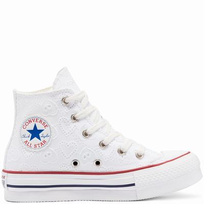 Gyerek Converse Love Ceremony EVA Platform Chuck Taylor All Star Magasszárú Cipő CO5682107 Fehér/Söt